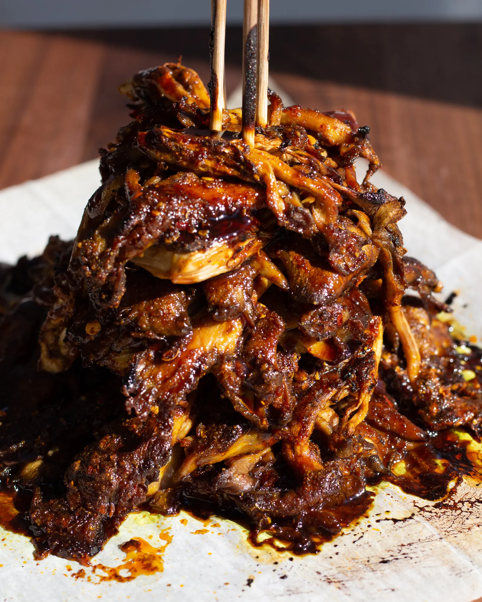 balsamic-glazed-oyster-mushrooms-shawarma-style