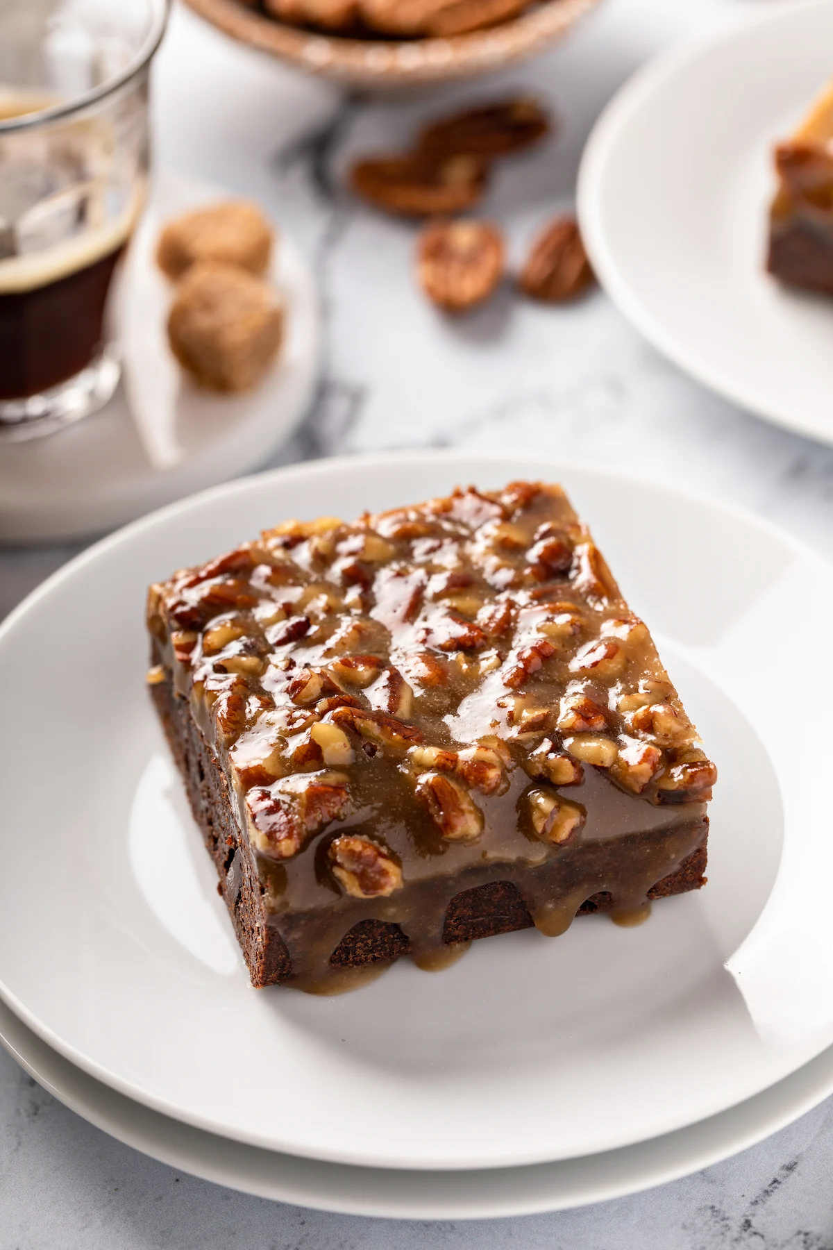 double-fudge-no-bake-caramel-pecan-pie-brownies