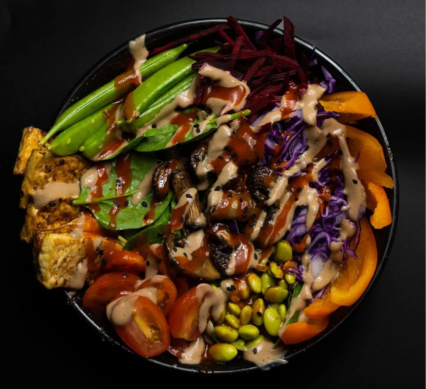 tofu-mushroom-salad