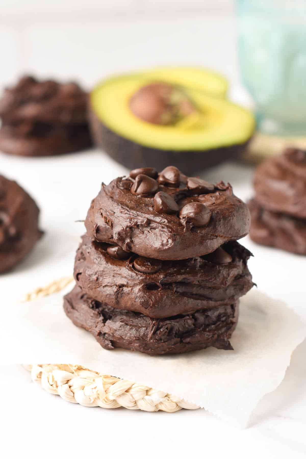 avocado-chocolate-cookies
