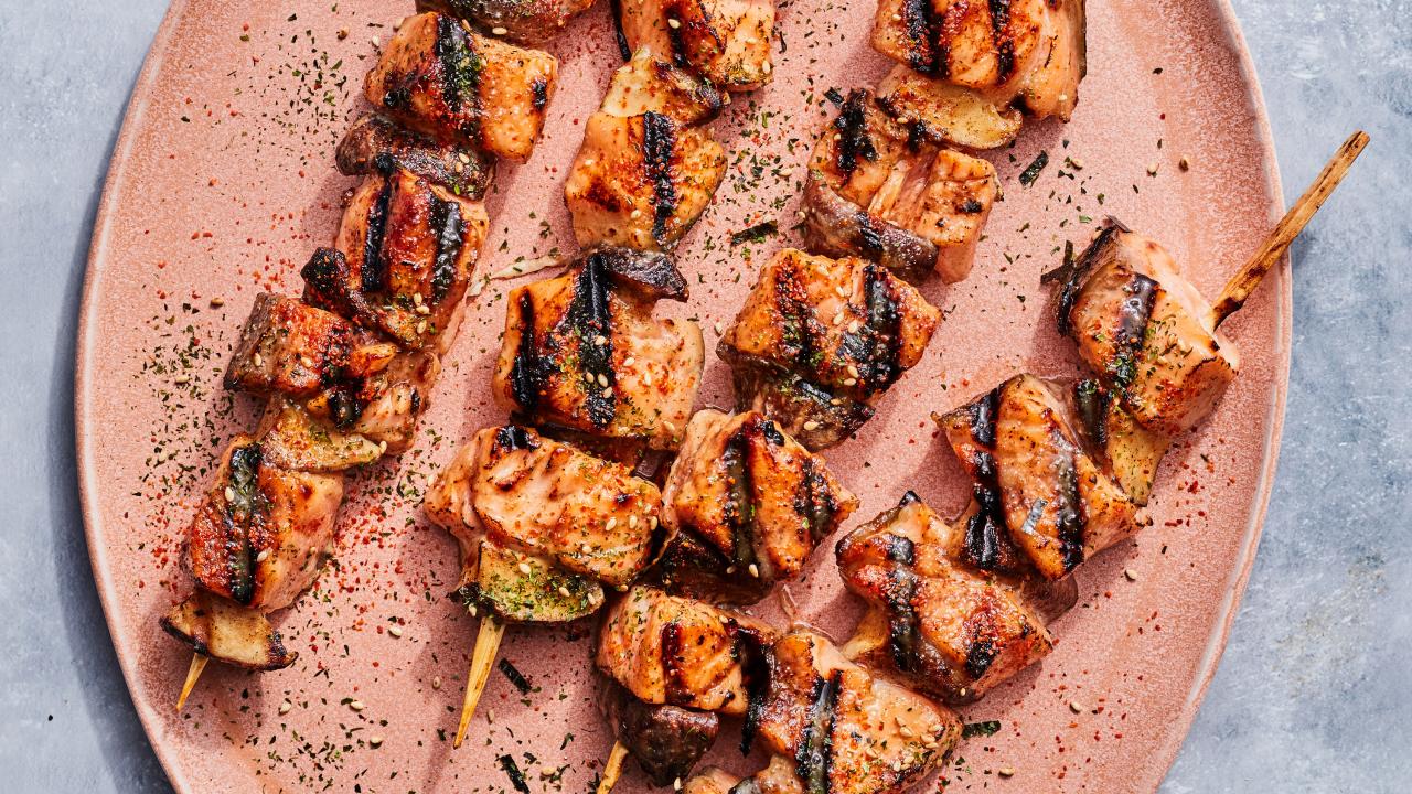 salmon-kushiyaki