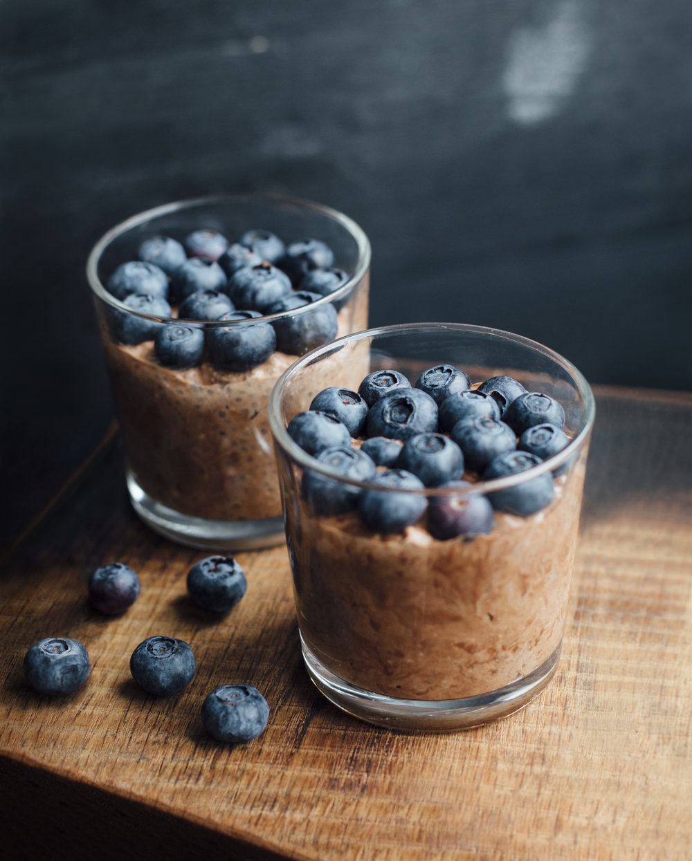 choc-and-blueberry-chia-pudding
