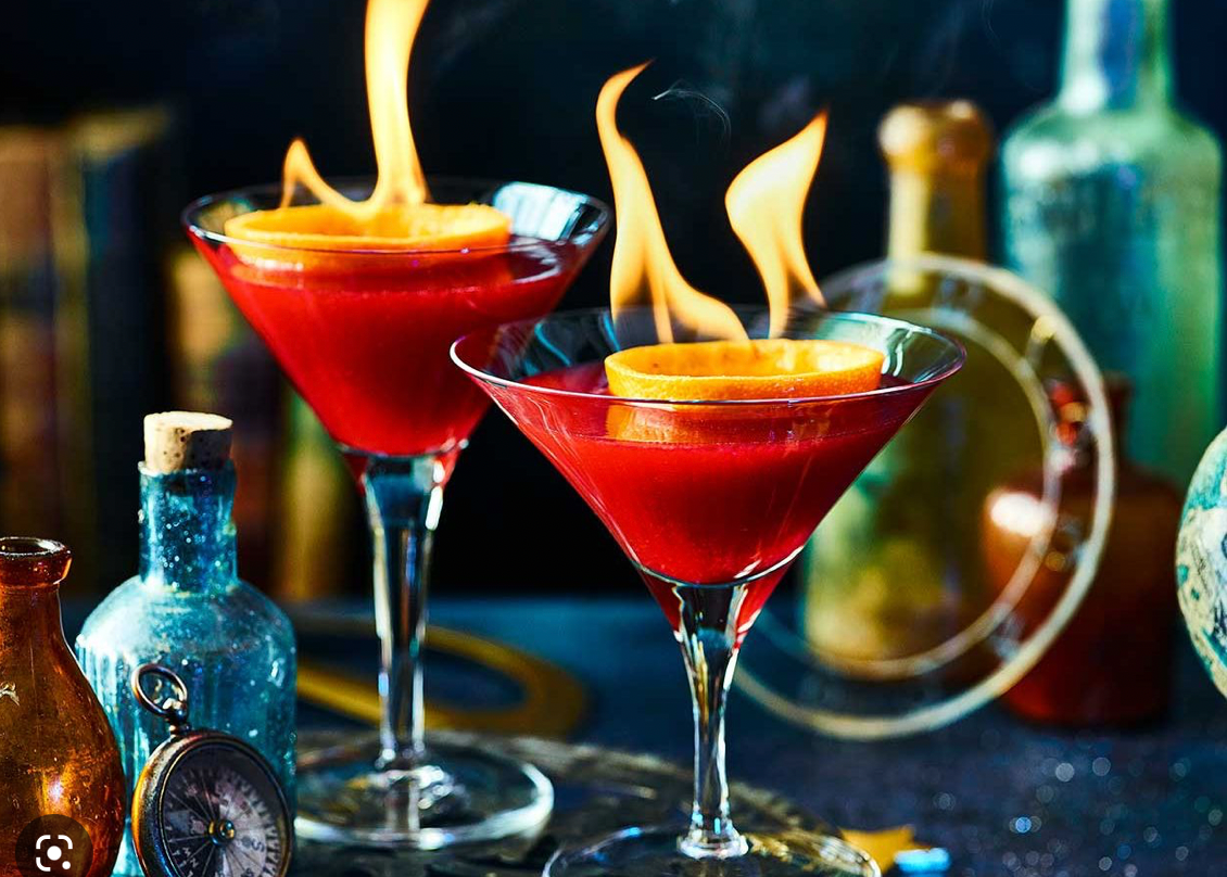 flaming-cocktail