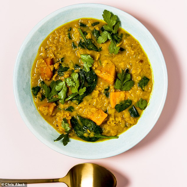 spinach-sweet-potato-and-lentil-dhal