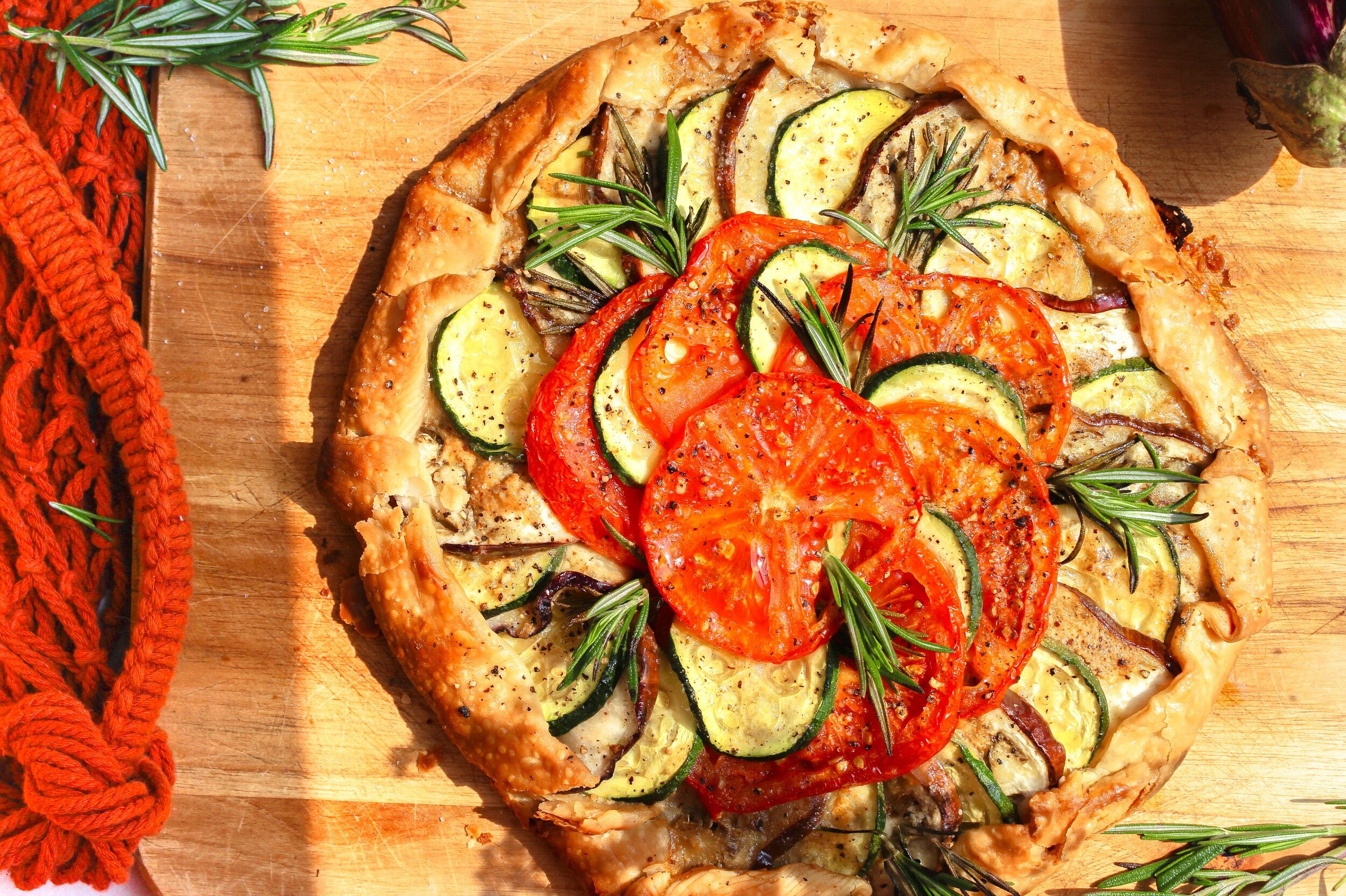 summer-harvest-galette-with-tahini-cream-sauce