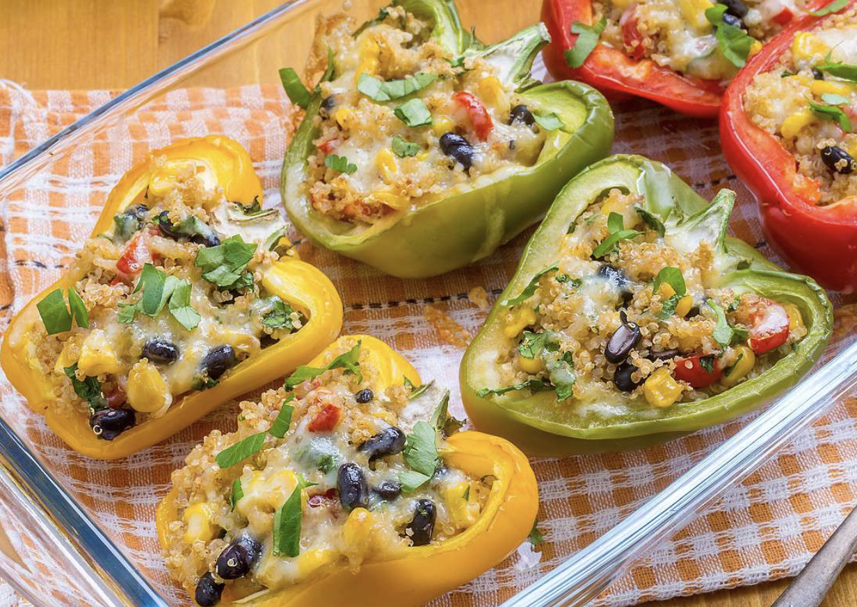 spicy-vegetarian-quinoa-stuffed-bell-peppers