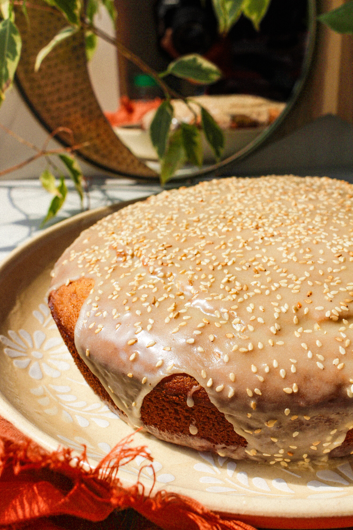 banana-sesame-and-semolina-cake