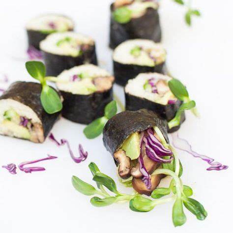 raw-sushi-roll-with-shitake-mushrooms