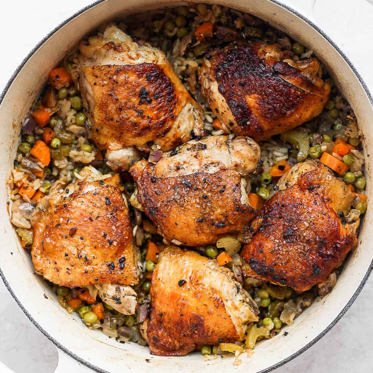 roast-chicken-thighs-with-brown-rice-and-salsa-verde