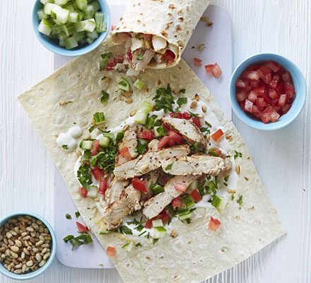 lebanese-chicken-wraps