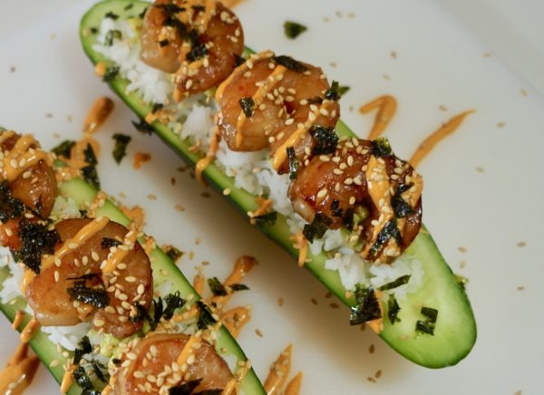 cucumber-sushi-boat