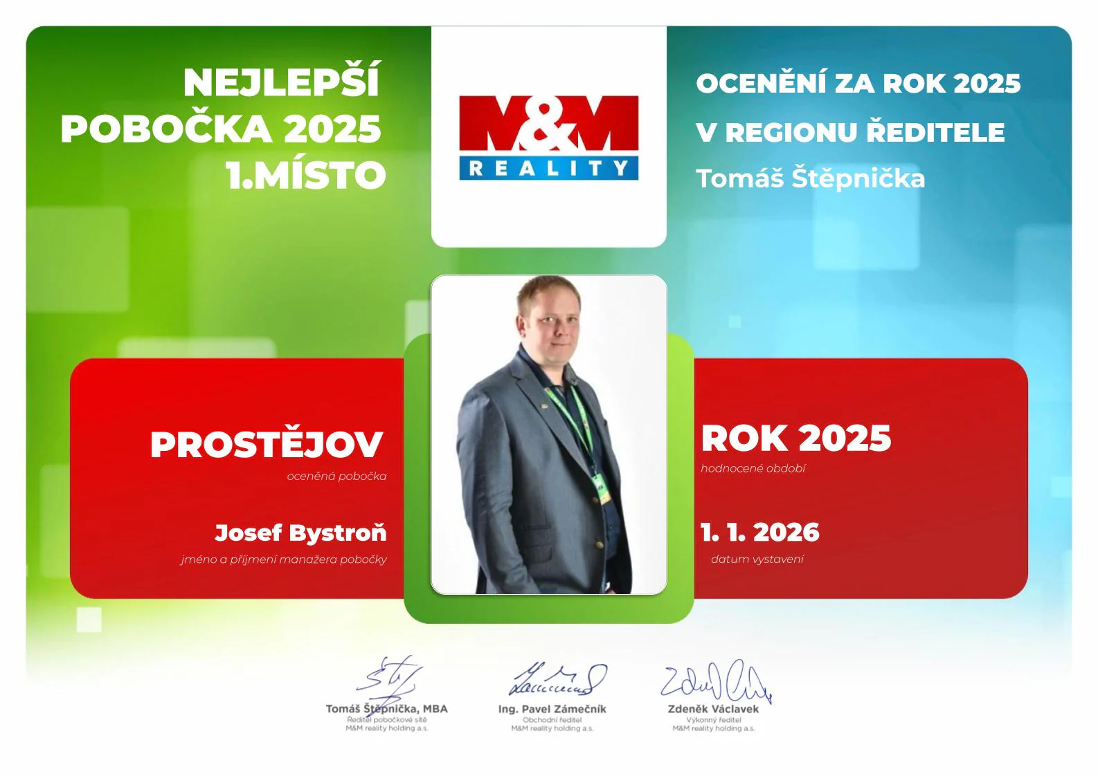 Fotografie pobočky M&M Reality Prostějov 1