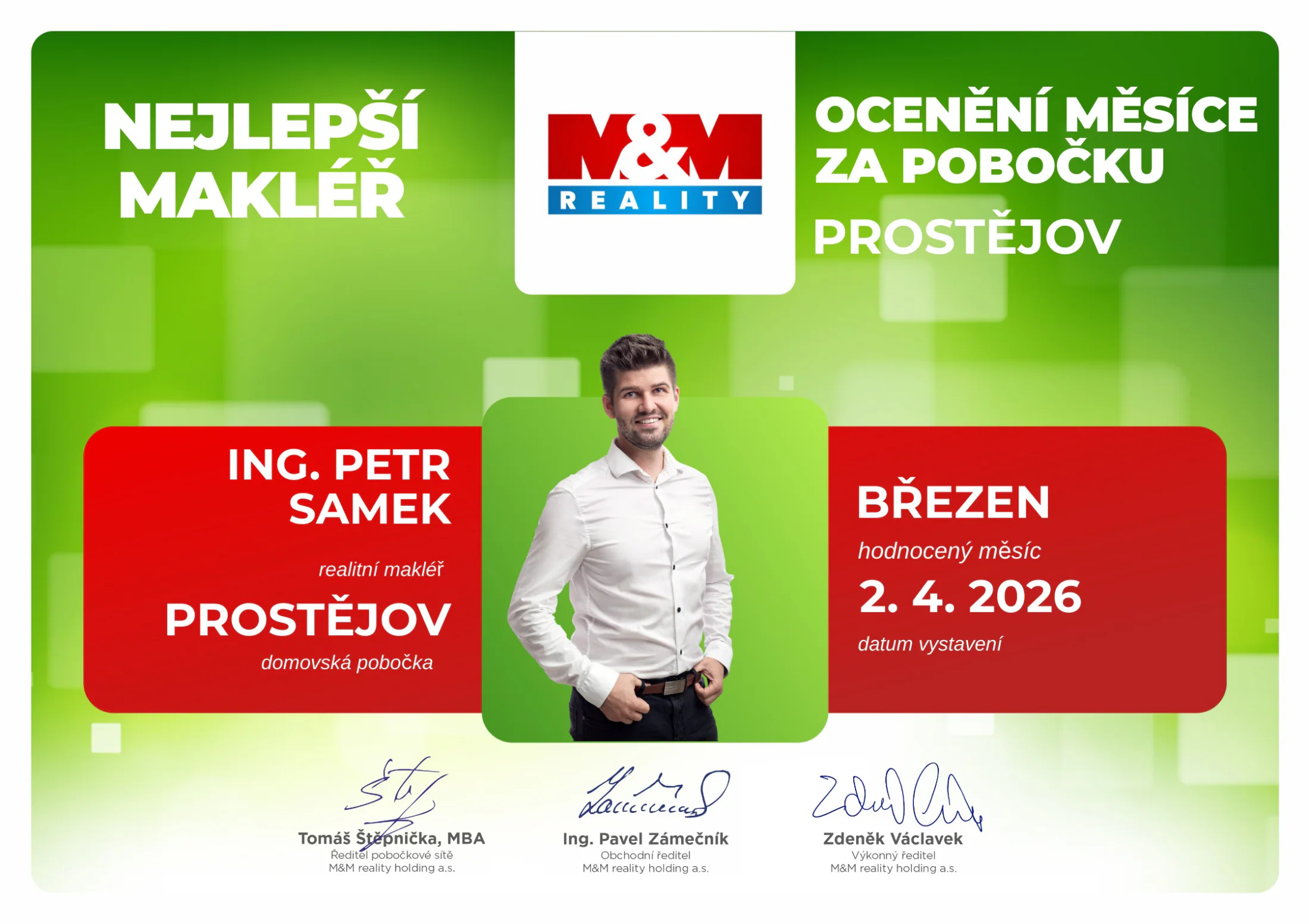 Certifikát - 1. místo