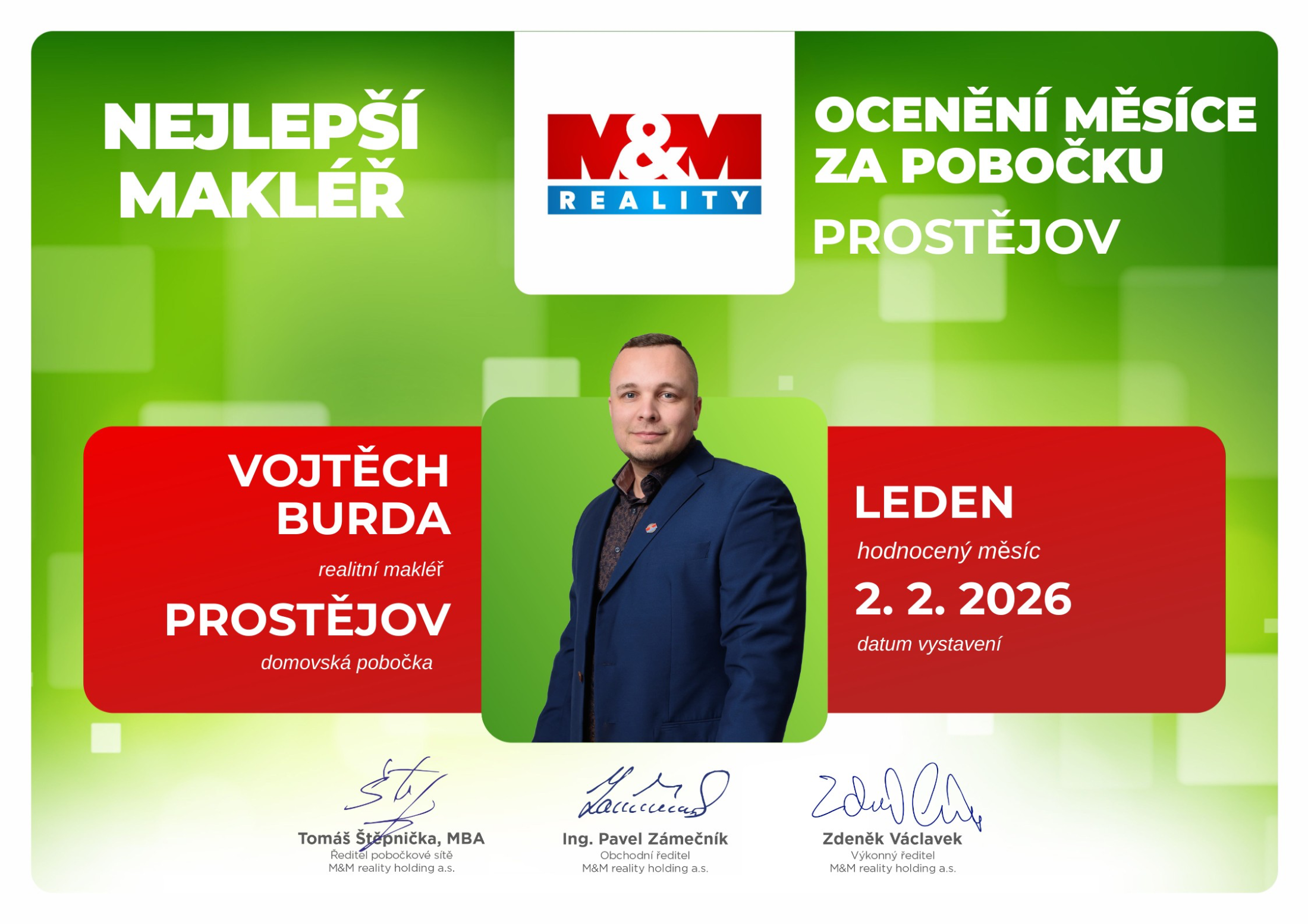 Nejlepší makléř Prostějov - Leden 2026