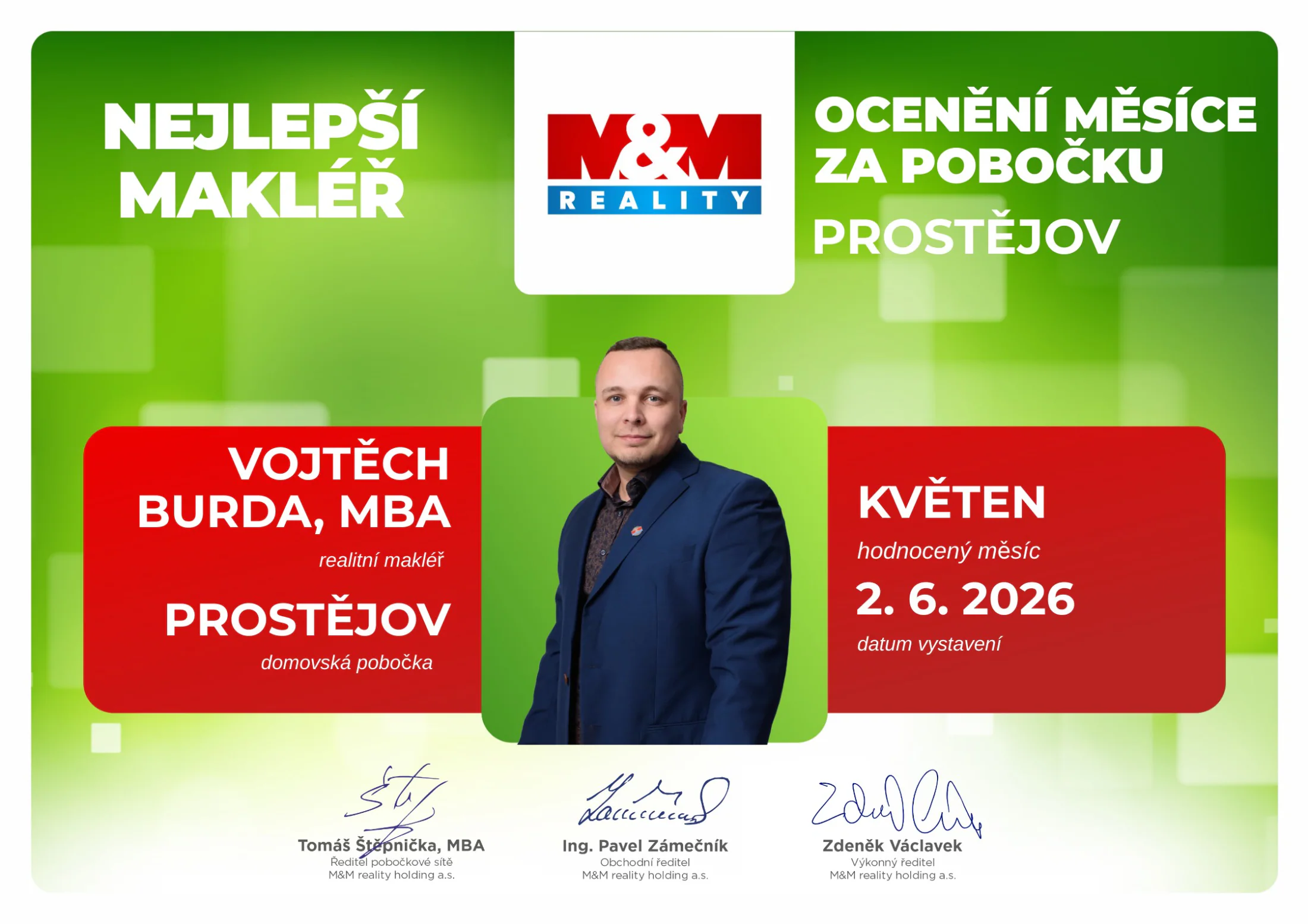 Nejlepší makléř - Březen 2026