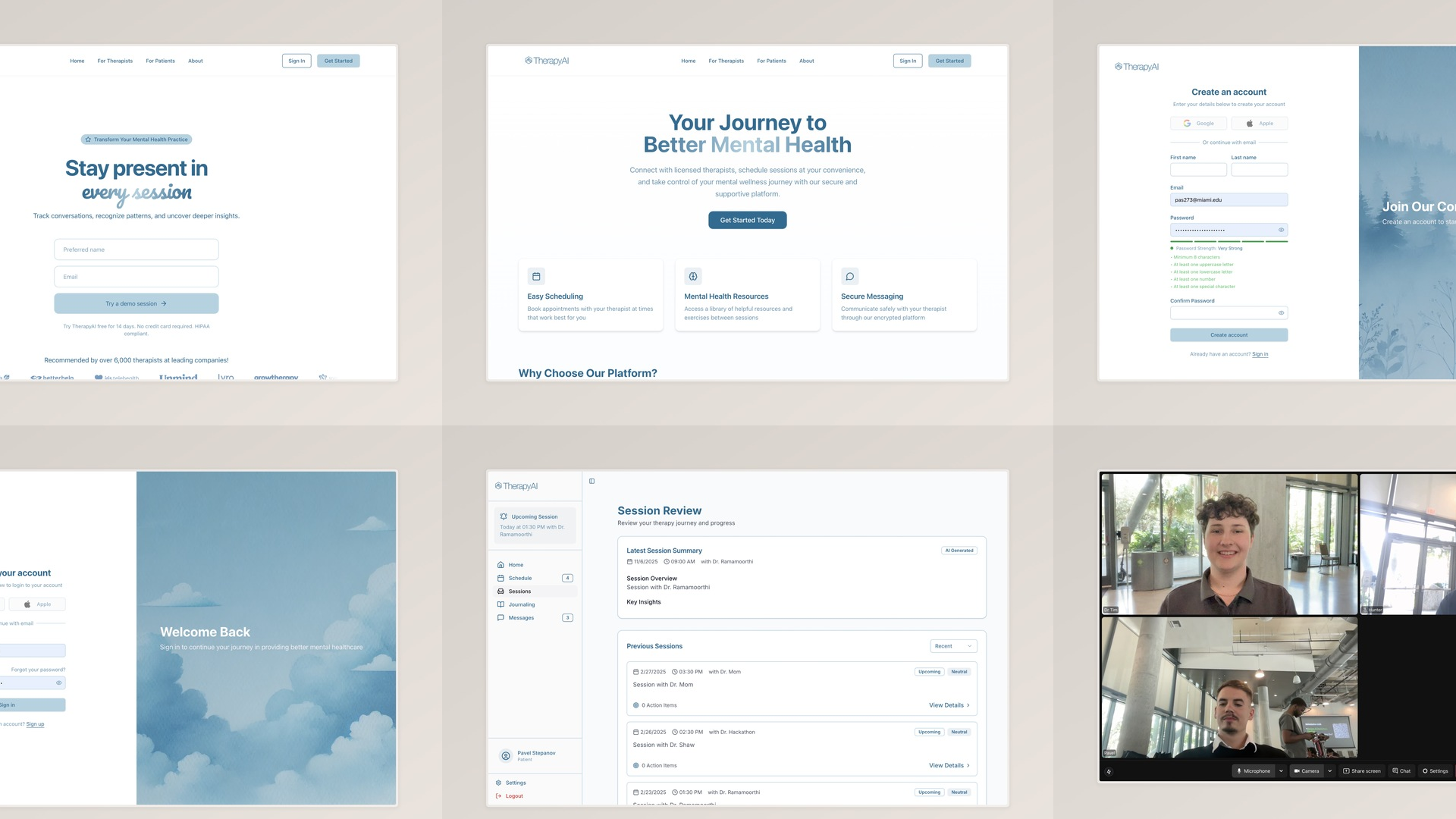 TherapyAI: Mental Health Support Platform preview