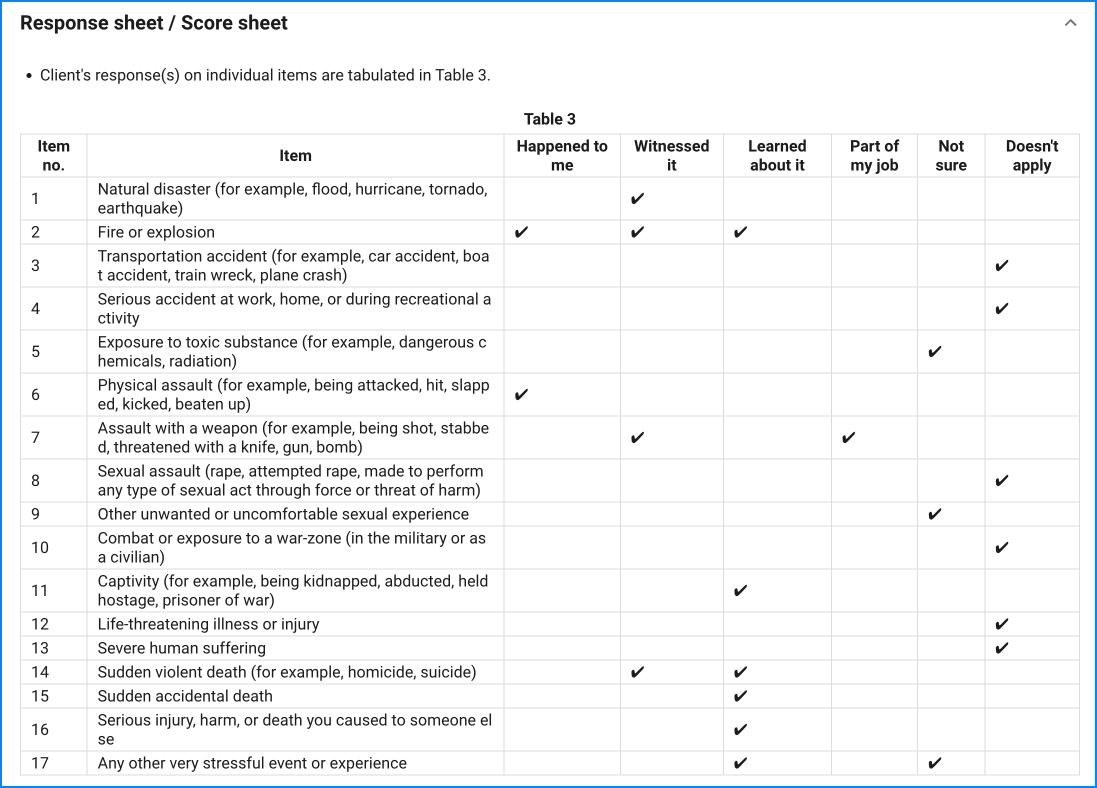 LEC-5 sample result