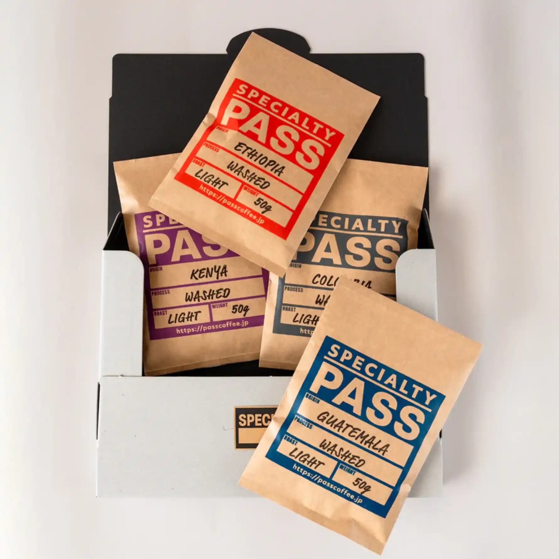 コーヒー豆 50g 4種類 飲み比べギフトボックス