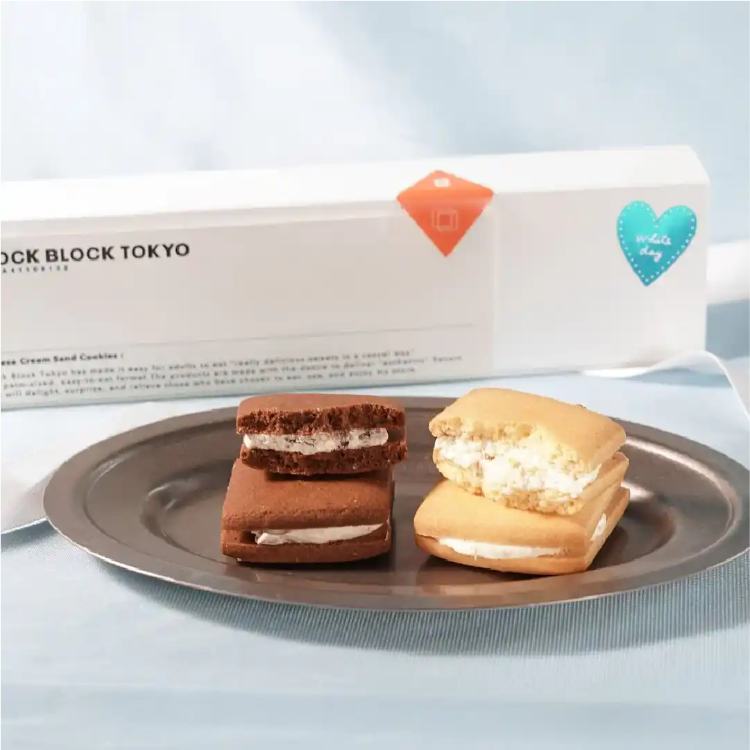 【2種x2個】BLOCK BLOCK TOKYO チーズ好きのためのチーズクリームサンドクッキー