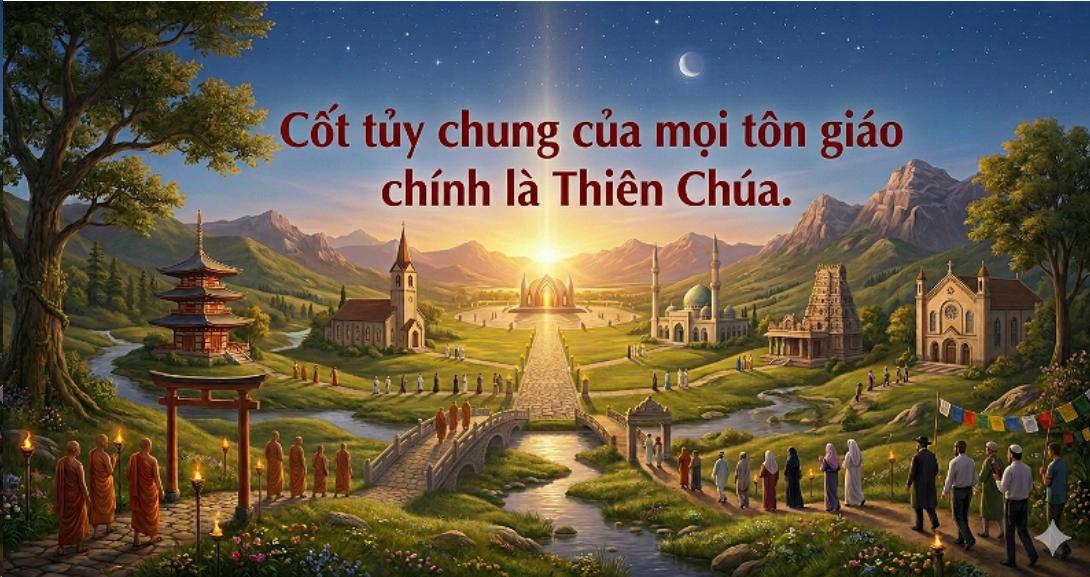 Cốt tủy chung của mọi tôn giáo chính là Thiên Chúa