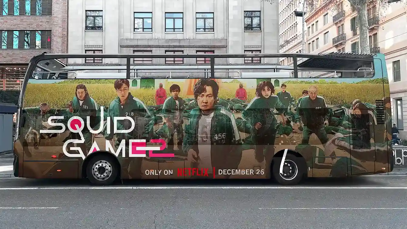 Netflix often uses transit advertising