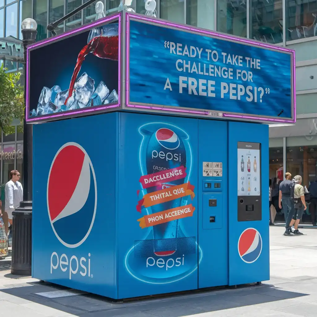 Pepsi installed interactive vending machines