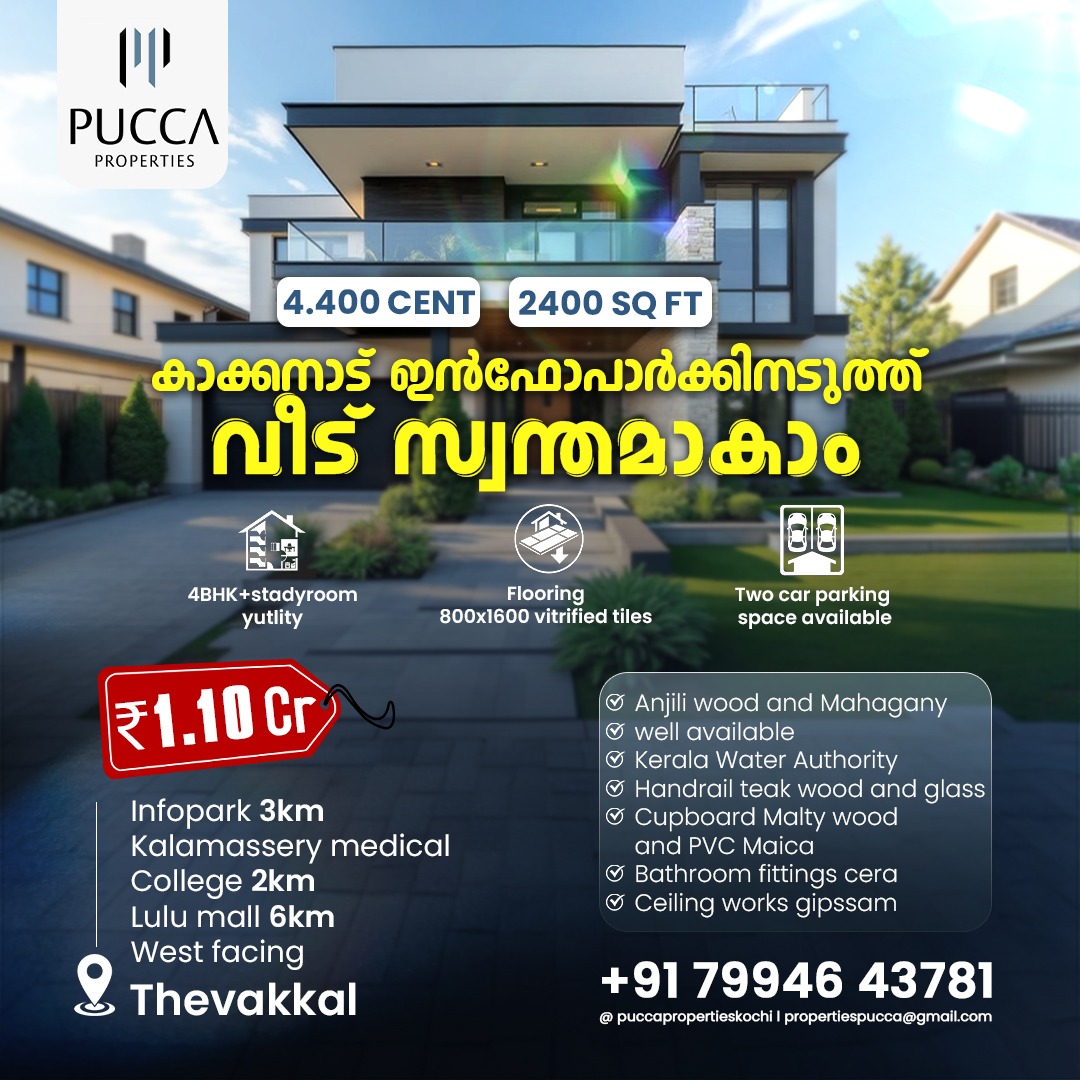 Luxury 4 BHK House for Sale in Thevakkal, Kakkanad – Near Infopark - Preview Thumbnail 27