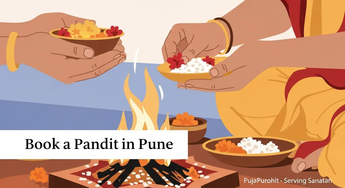 Book a Pandit for Puja in Pune with pujaPurohit: Your Global Partner for Hindu Rituals