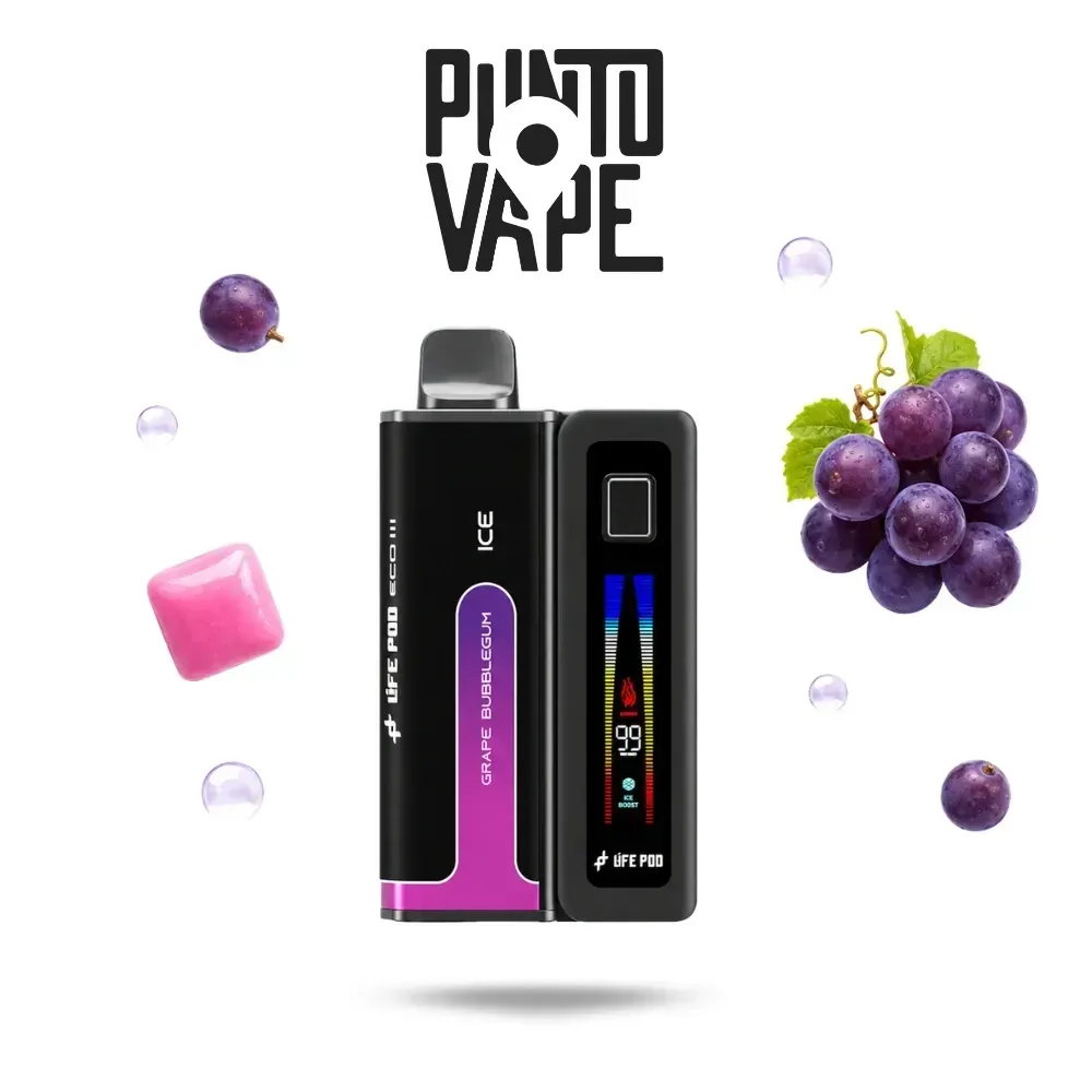 LIFE POD ECO 3 KIT GRAPE BUBBLEGUM 20K