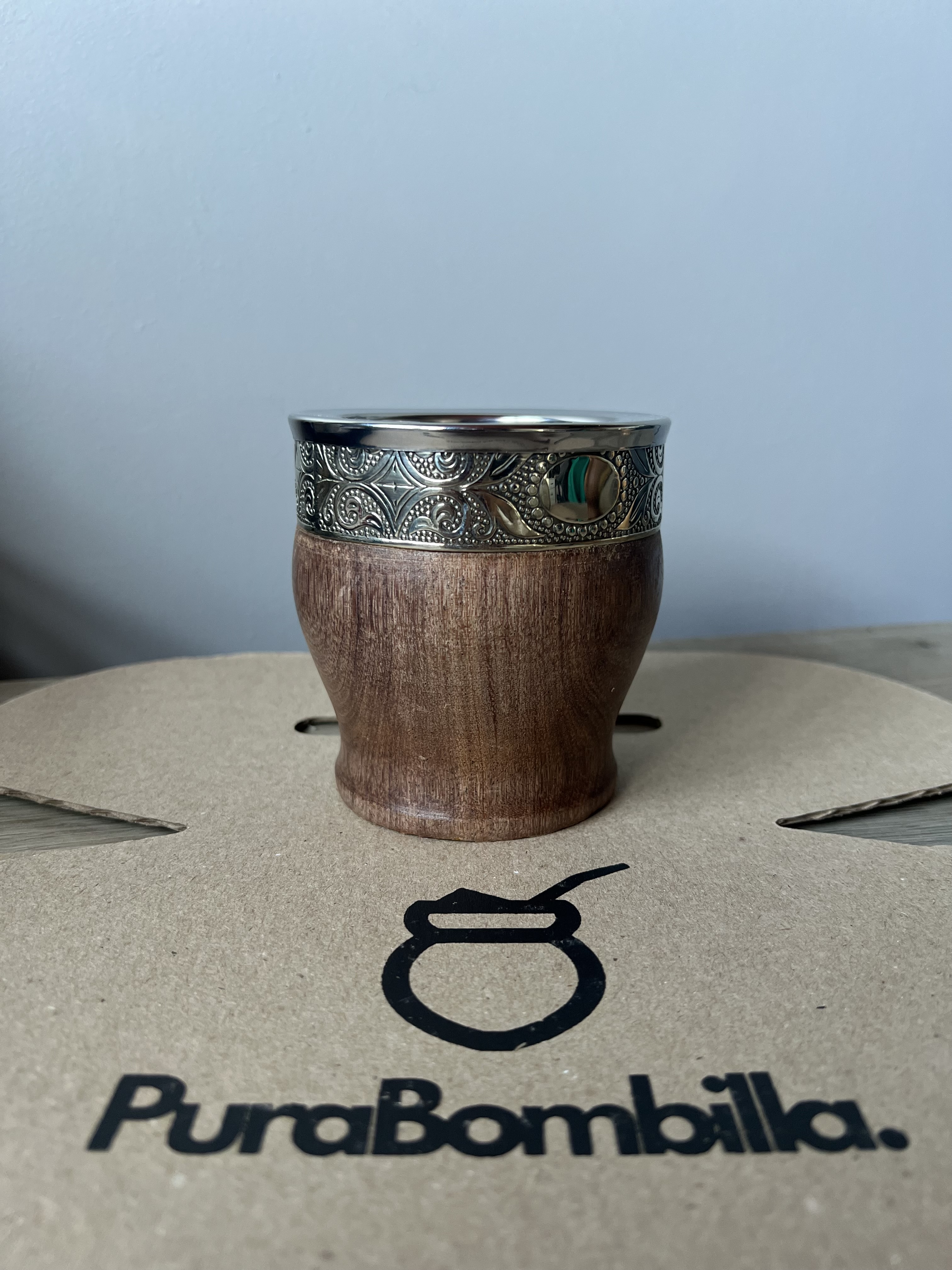 Mate Imperial de Alpaca y Algarrobo