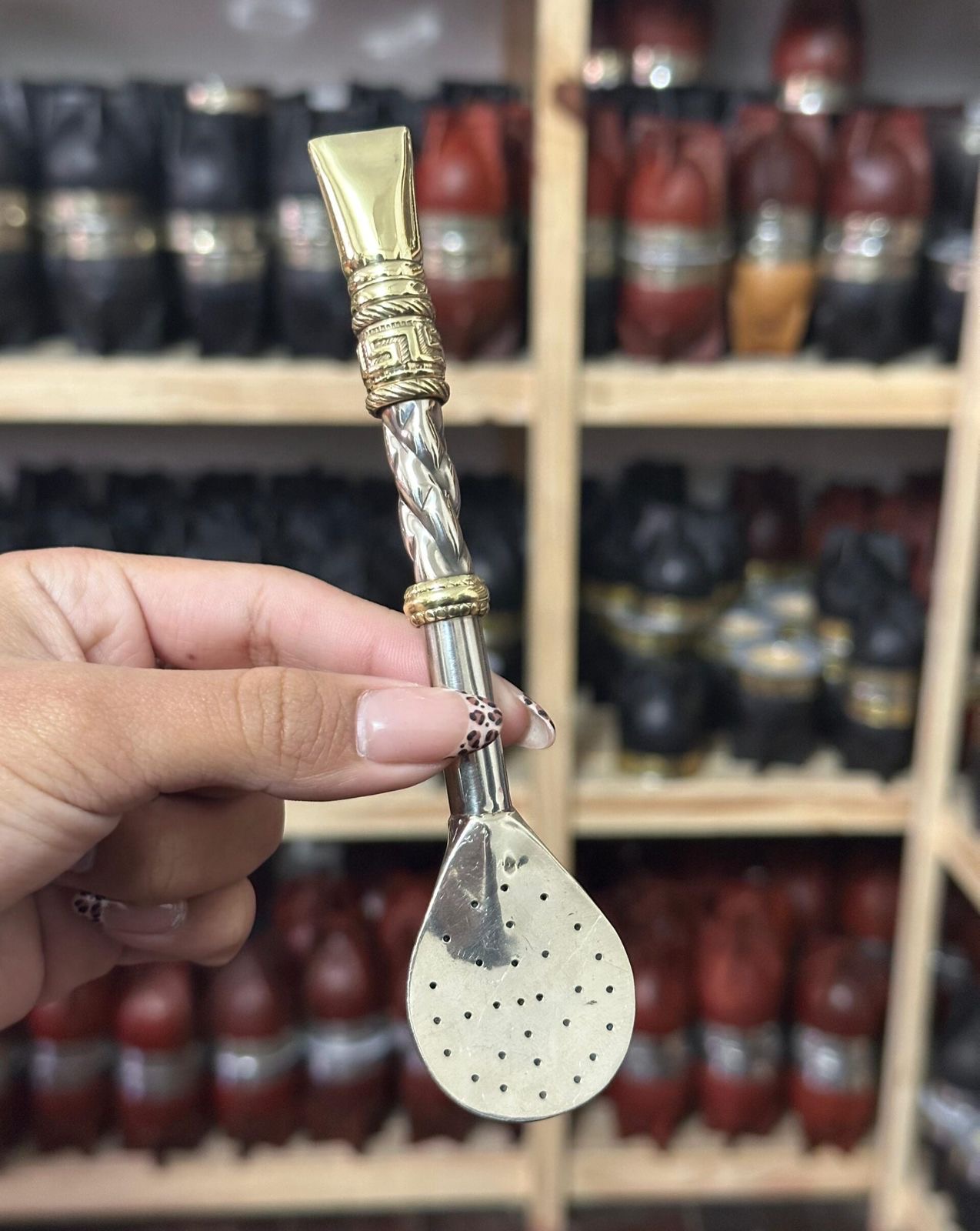 Bombillón premium de Alpaca y Bronce