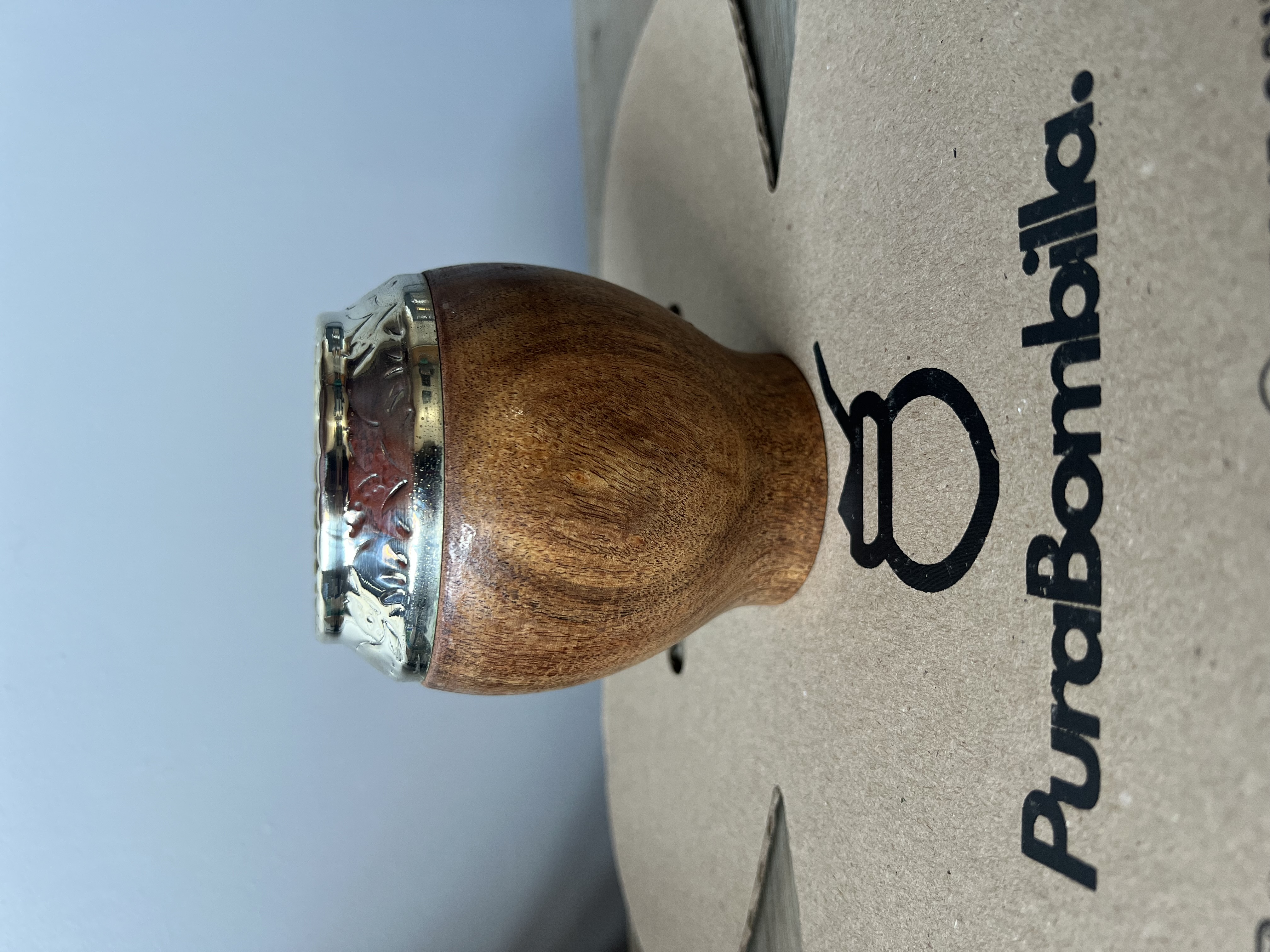 Mate Torpedo de Algarrobo y Acero Cincelado