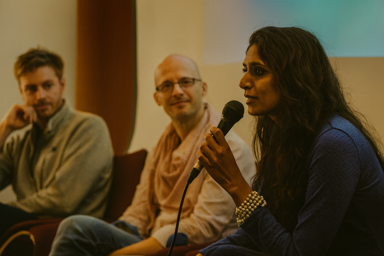 Diverse group of professionals in a vibrant discussion, representing a powerful network.