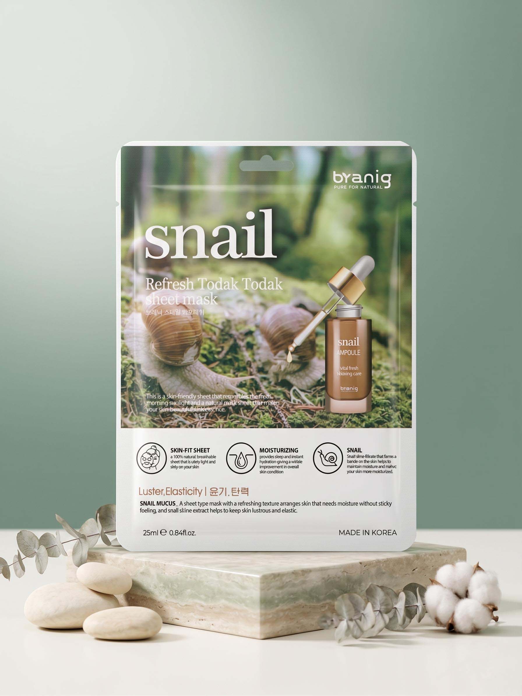 Byanig Snail Refresh Today Sheet Mask