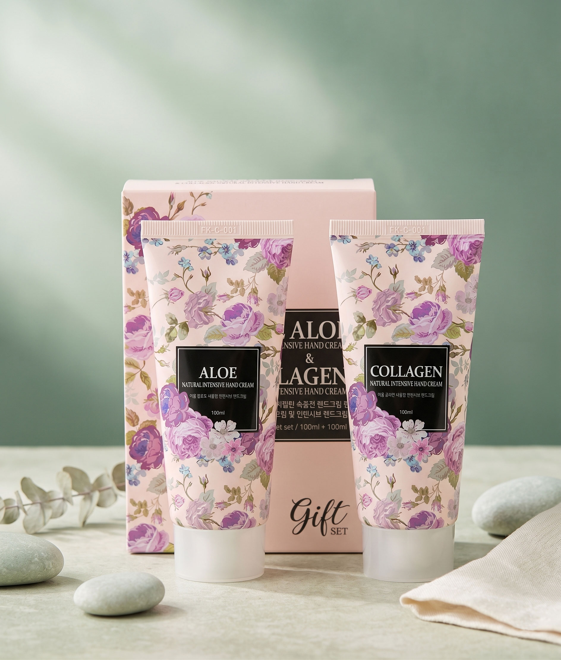 Aloe & Collagen Natural Intensive Hand Cream Gift Set