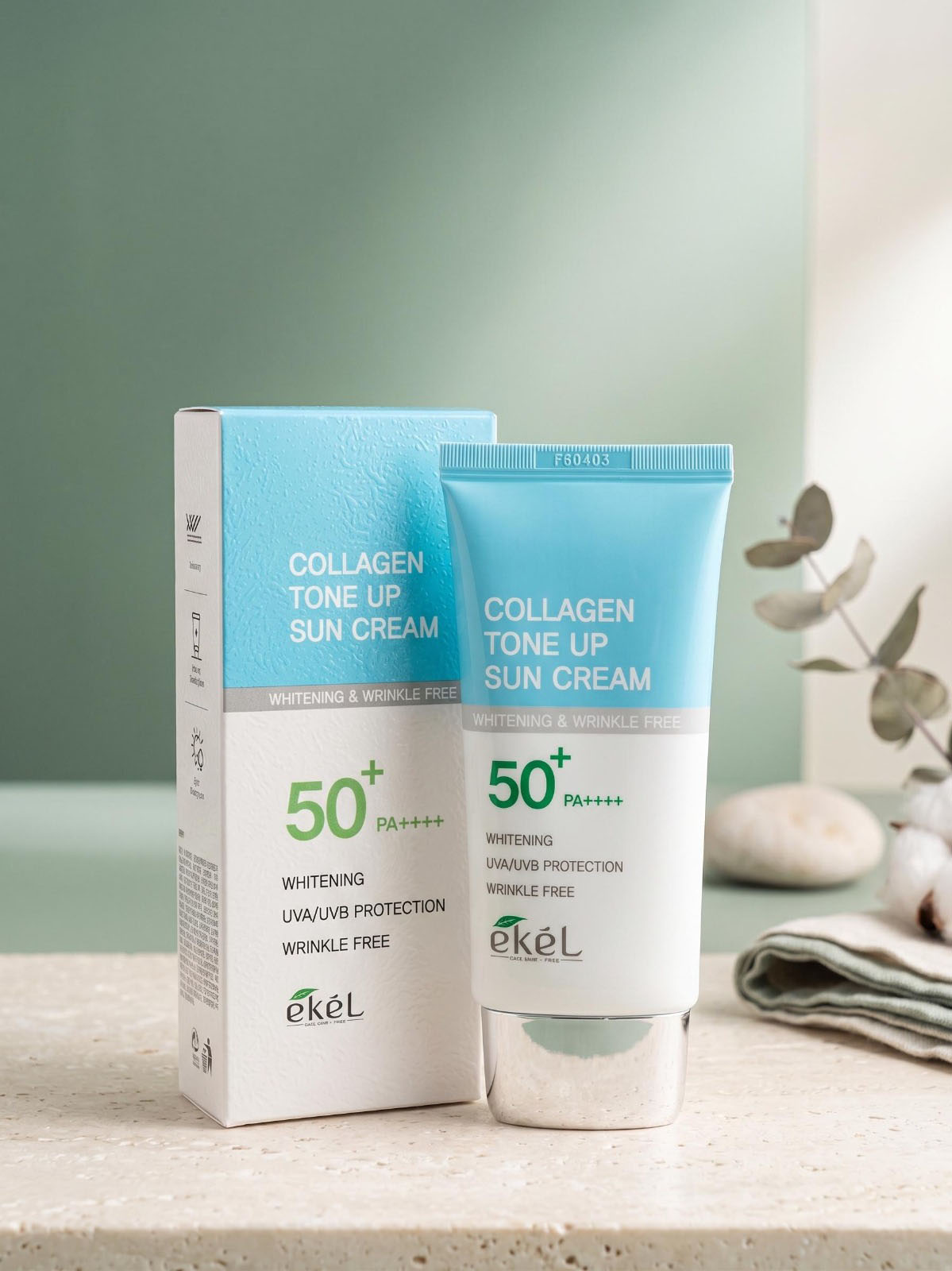 EKEL Collagen Tone Up Sun Cream SPF 50+ PA++++