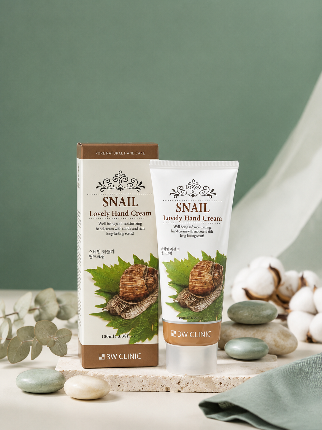 3W Clinic Snail Lovely Hand Cream