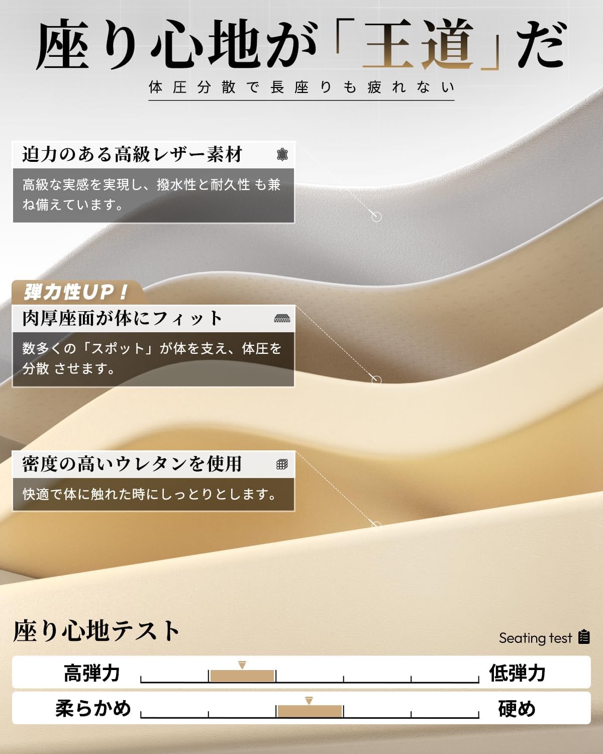 Dowinx ゲーミングチェア|フラットな座面・座り心地抜群 - 2