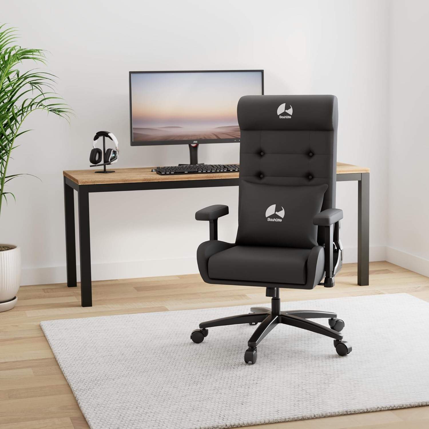 Bauhutte (バウヒュッテ) ゲーミングソファチェア2 G-370-BK - 2