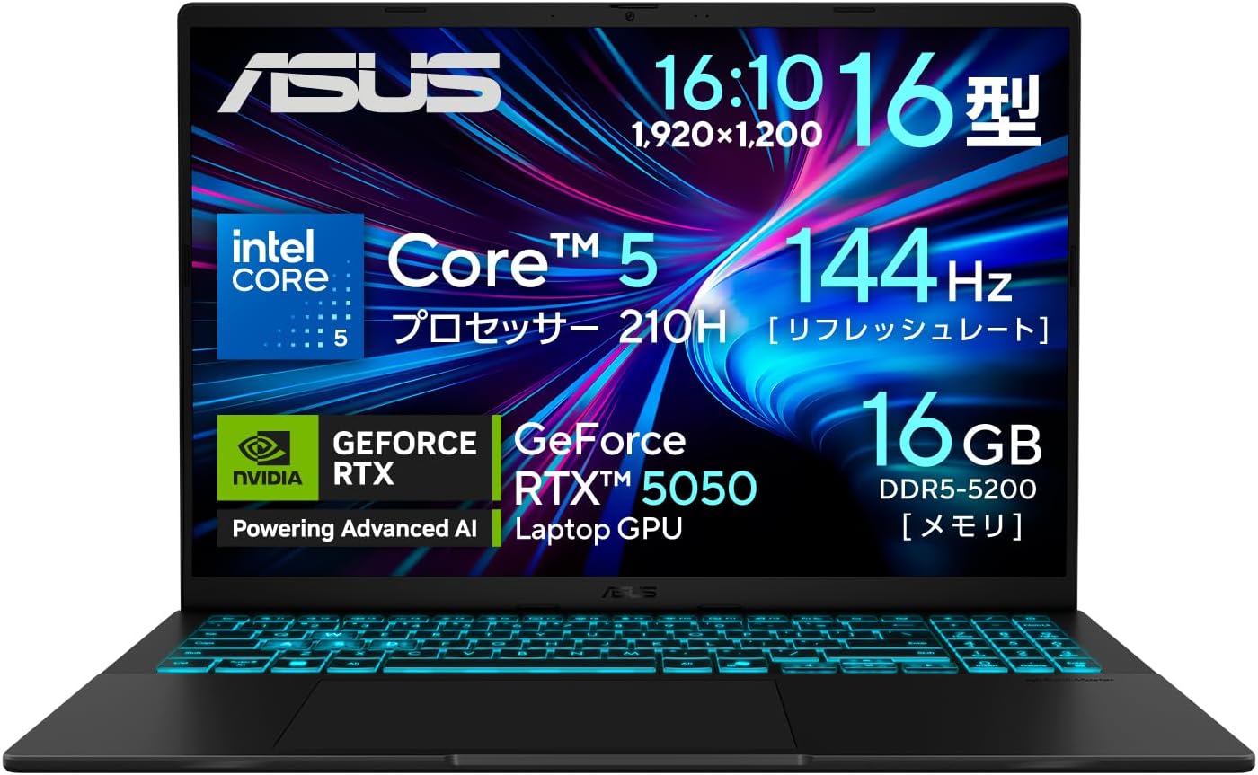 ASUS ゲーミングノートPC V3607VH-C5165R5050W - 3