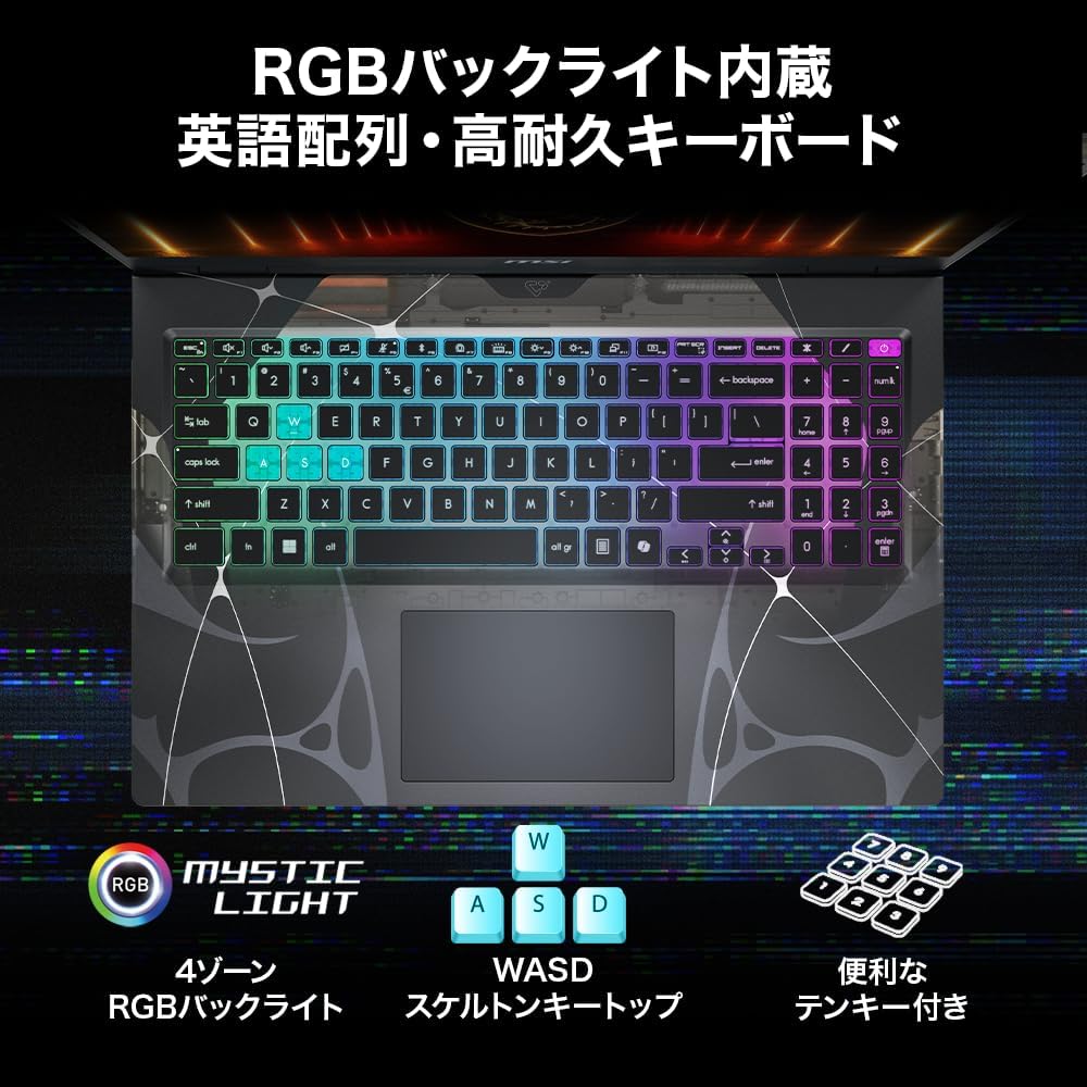MSI ゲーミング ノートPC Cyborg-15-B2RWFKG-2763JP - 2
