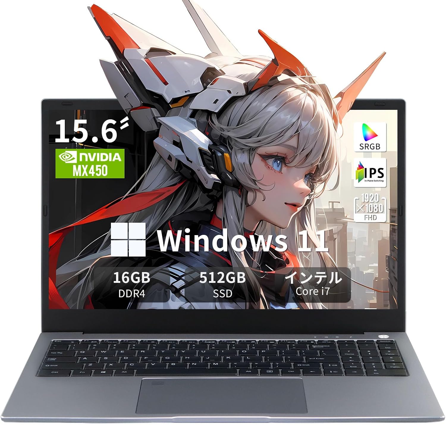 【NVIDIA MX450+Core i7-11390H】ゲーミングノートpc(i7第十一世代 MX450 16G+512G) - 4