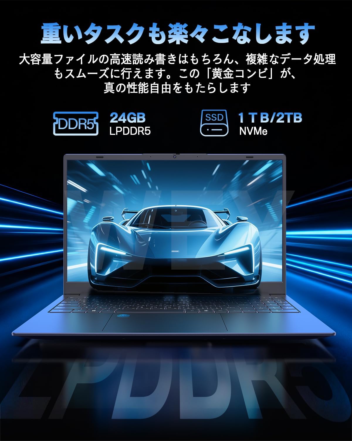 WEY ゲーミングノートパソコン Core i5 1240P 【Office 2024搭載】 15.6インチ Windows 11 - 6