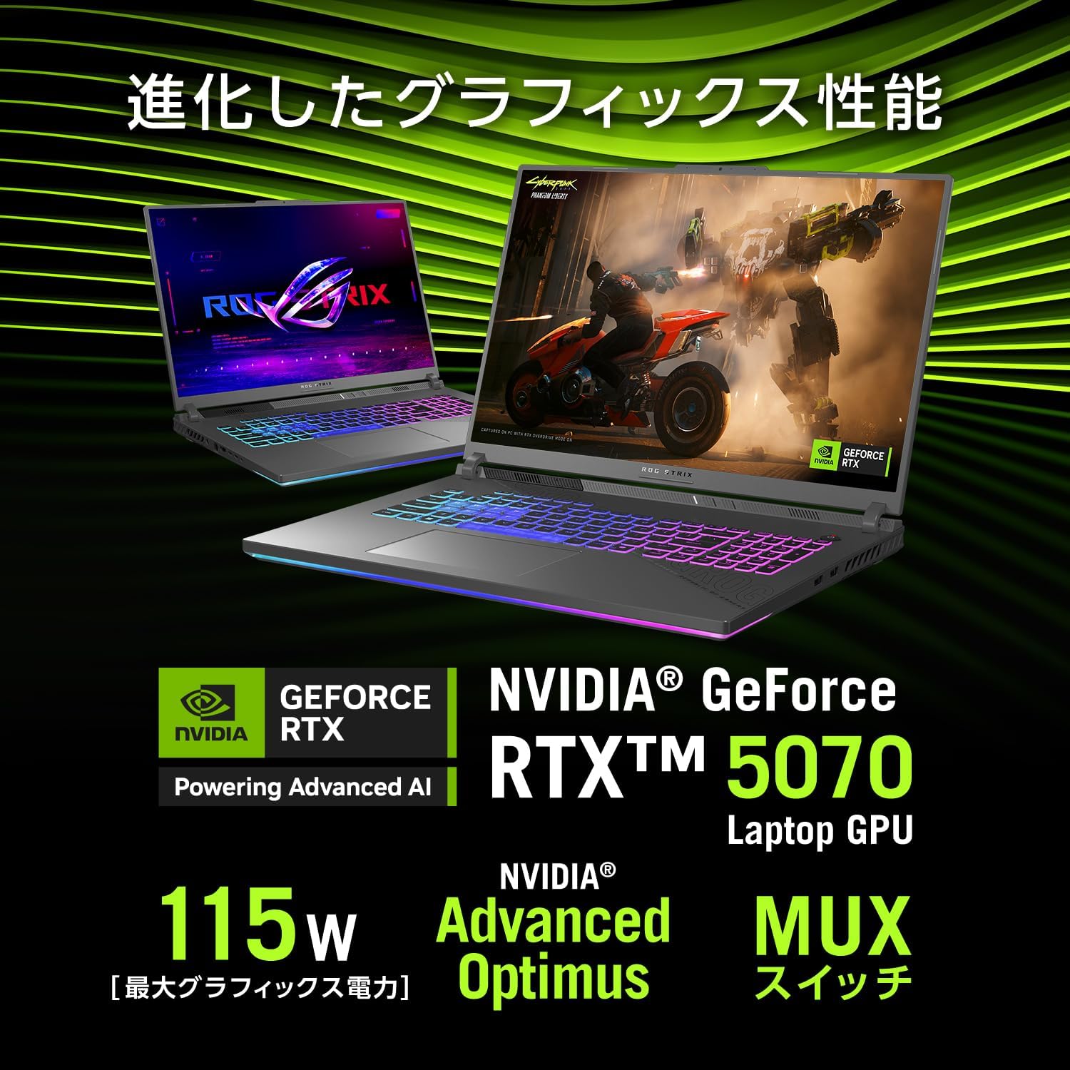ASUS ゲーミングノートPC 18インチ G814FP-R9R5070G - 5
