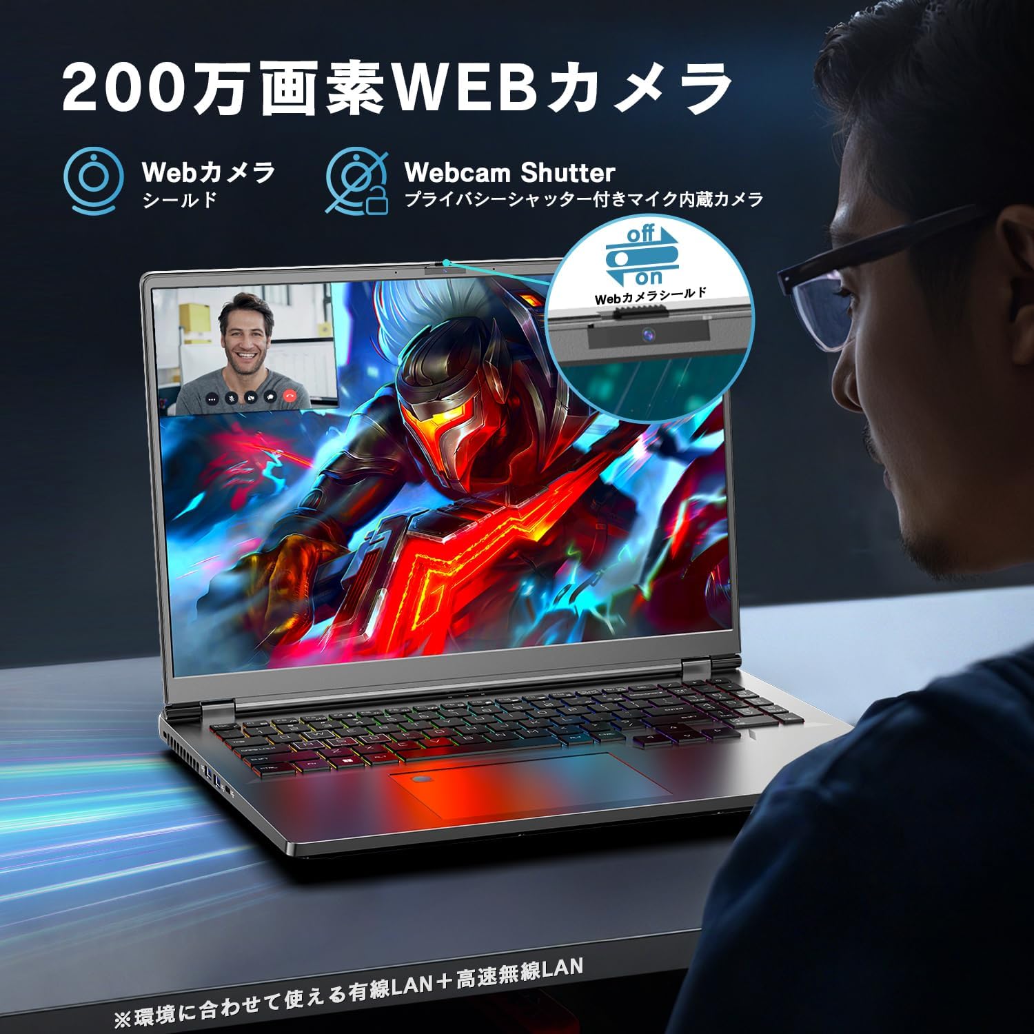 VETESA ノートパソコン ゲーミング Core i7 第13世代 RTX 4060 16インチ - 4