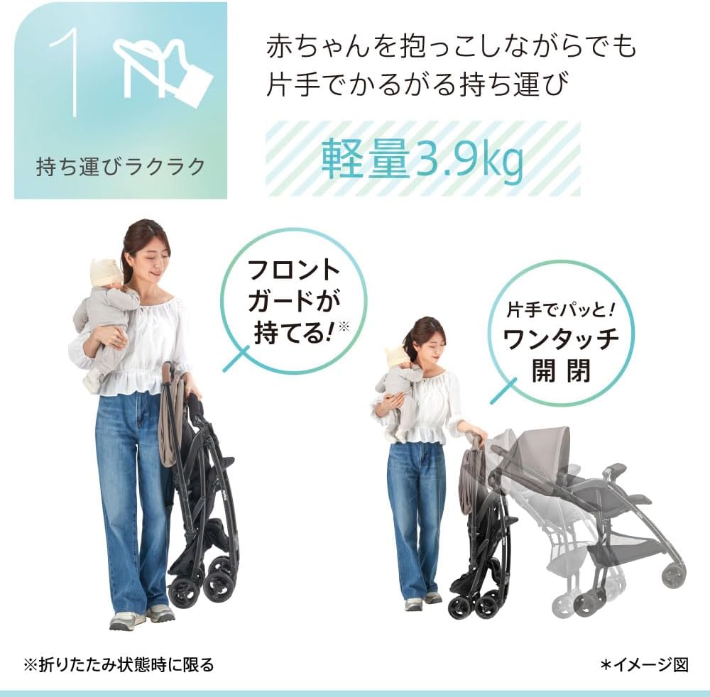 Aprica(アップリカ) A型ベビーカー カルーンエアーメッシュ AC 【2024年モデル】 - 4