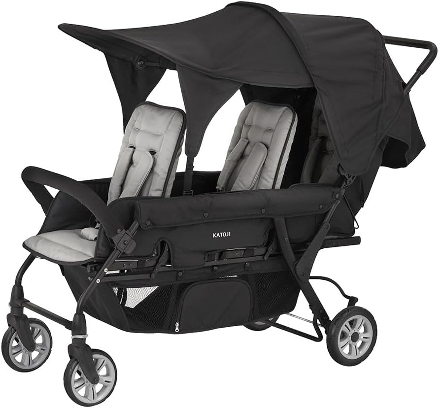 KATOJI(カトージ) 3人乗りベビーカー(ブラック)