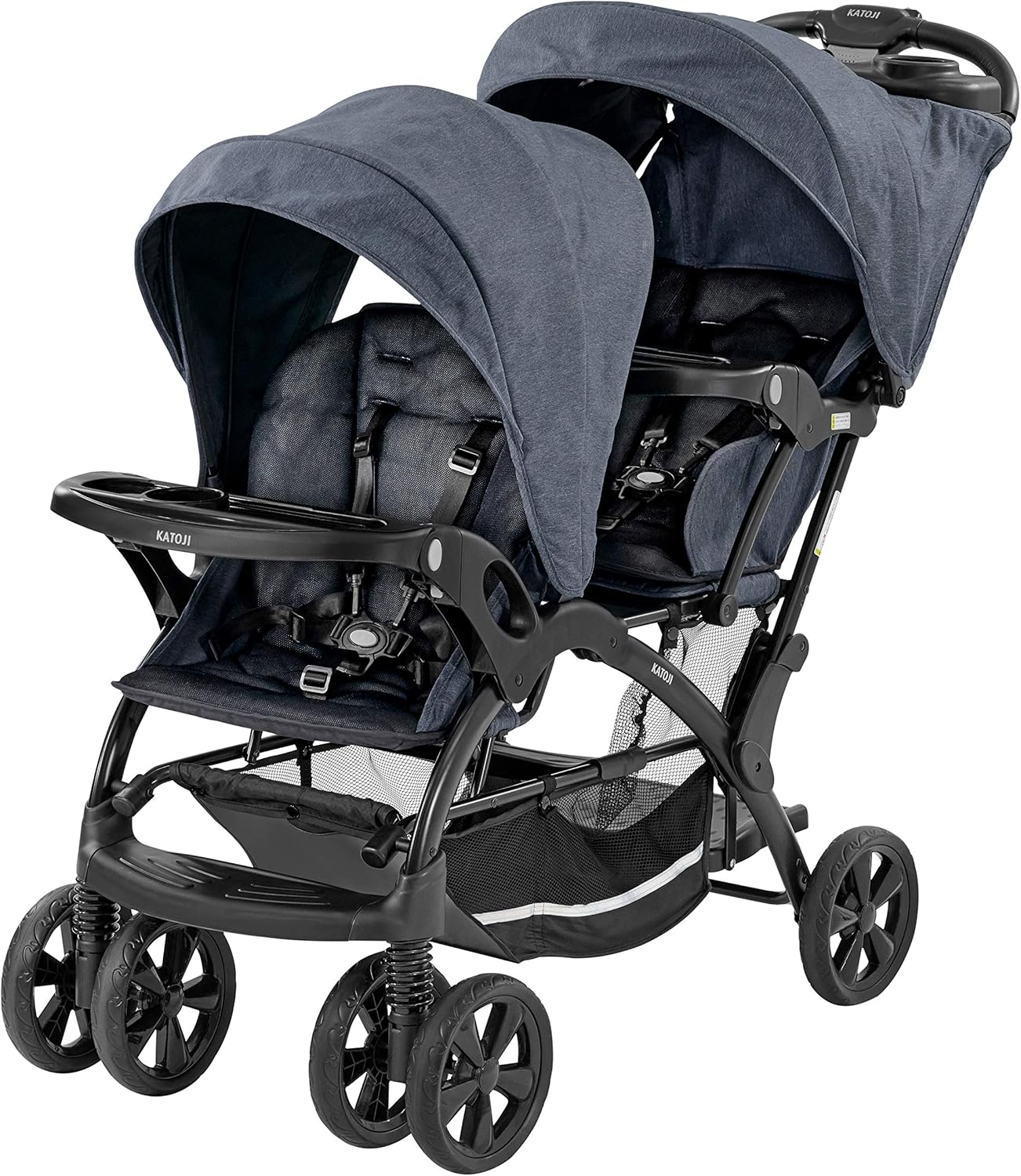 カトージ ベビーカー 二人でゴーDX レインカバー付 デニム