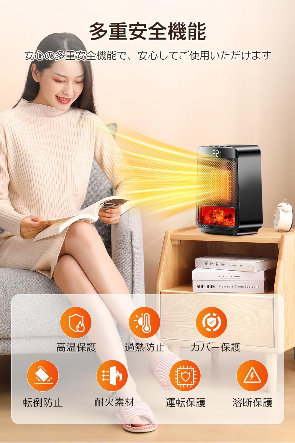 Lelilu セラミックヒーター 小型 - 2