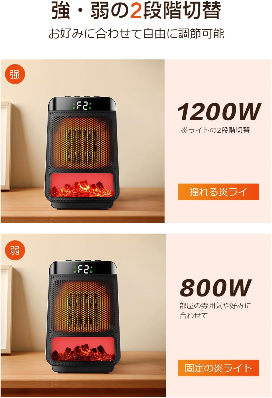 Lelilu セラミックヒーター 小型 - 5